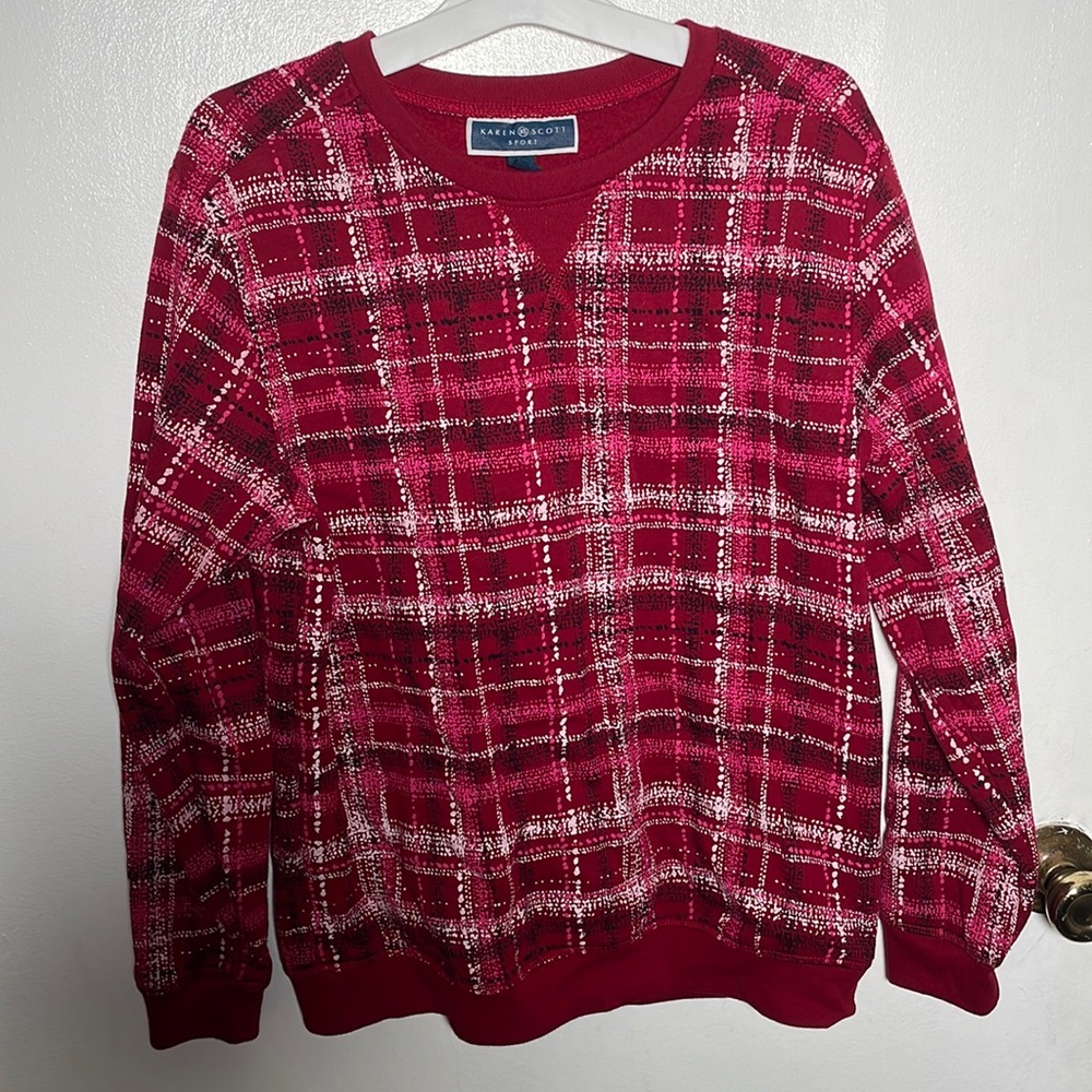 Red cozy sweater